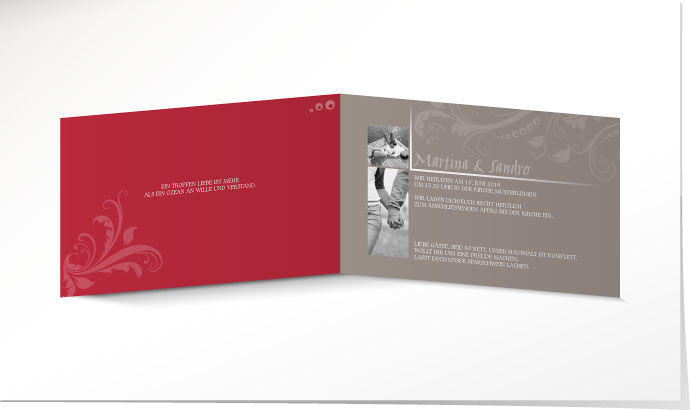 Hochzeitseinladung 635 Hochzeitskarte