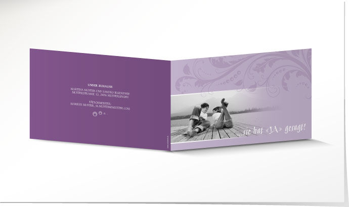 Hochzeitseinladung 635 Hochzeitskarte