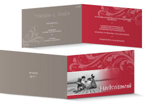 Menükarte Hochzeit 635