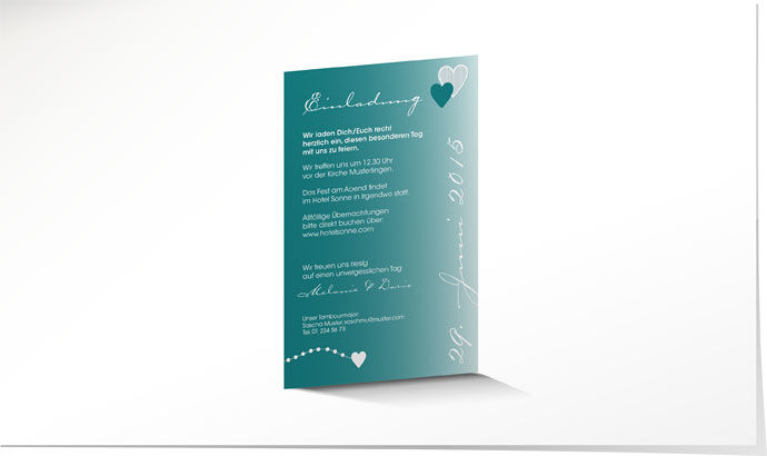 Einlagekarte 636 Einlagekarte Hochzeit