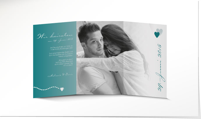 Hochzeitseinladung 636 Hochzeitskarte