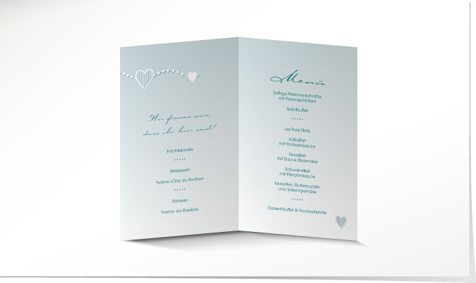 Menükarte Hochzeit 636 Menükarte Hochzeit