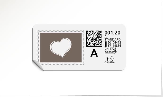 A-Post-Briefmarke 638 urban grey