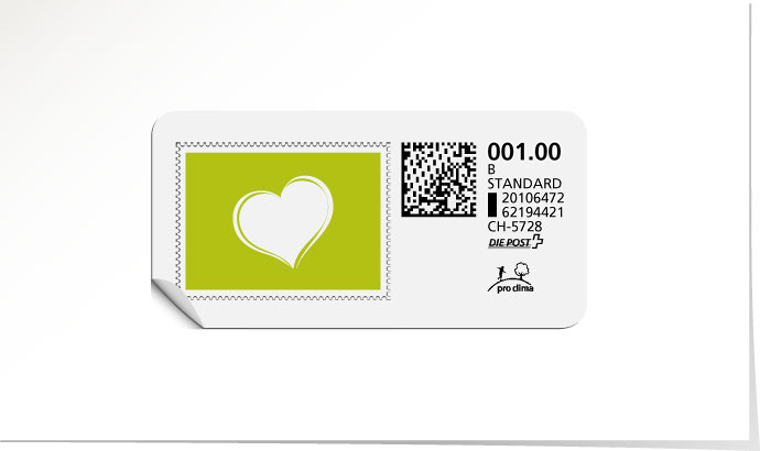 B-Post-Briefmarke 638 lime tonic