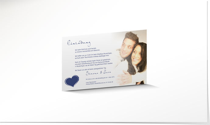 Einlagekarte 638 Einlagekarte Hochzeit