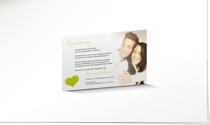 Einlagekarte 638 Einlagekarte Hochzeit