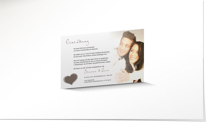 Einlagekarte 638 Einlagekarte Hochzeit