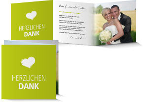 Dankeskarte Hochzeit 638