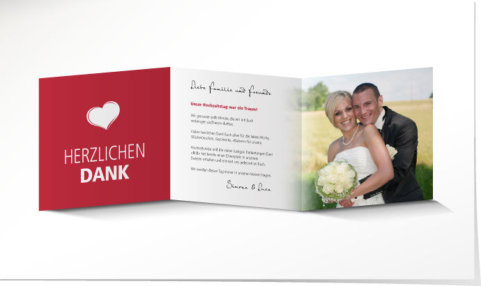 Dankeskarte Hochzeit 638 Dankeskarte Hochzeit