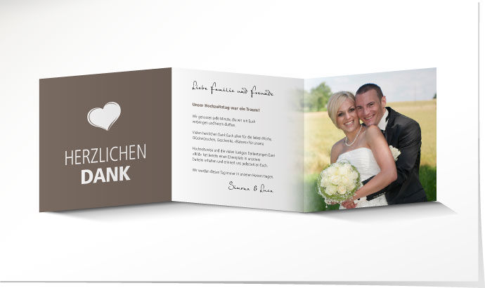 Dankeskarte Hochzeit 638 Dankeskarte Hochzeit
