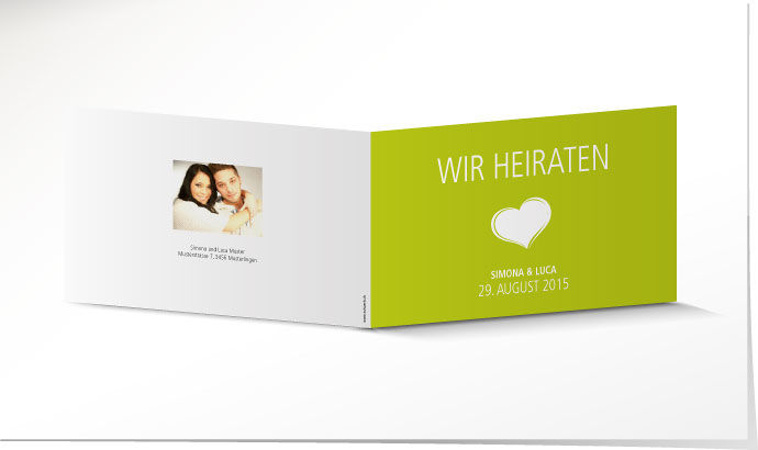 Hochzeitseinladung 638 Hochzeitskarte