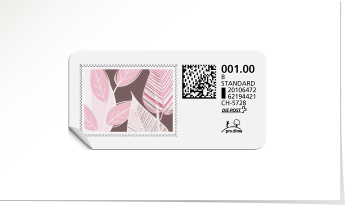 B-Post-Briefmarke 639 bordeaux
