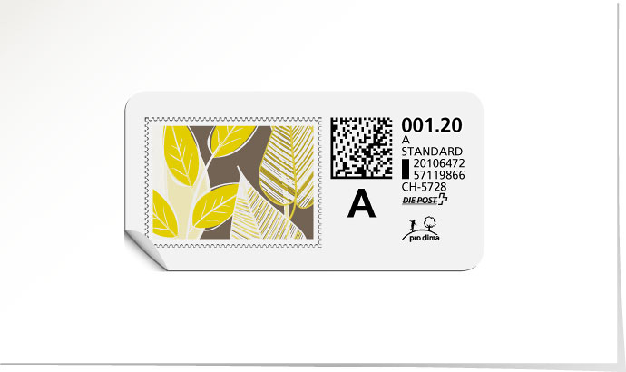 A-Post-Briefmarke 639 limettengrün