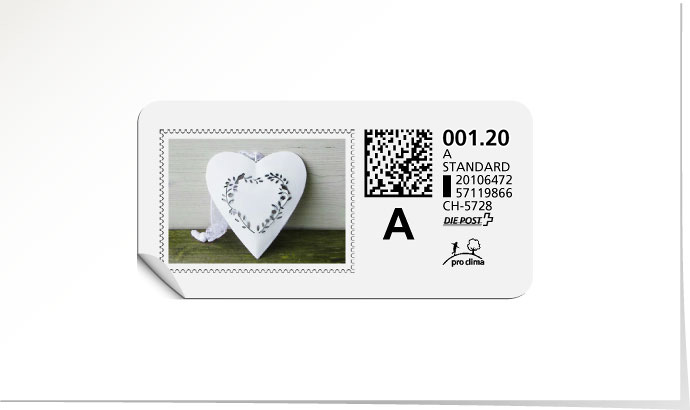 A-Post-Briefmarke 640 lime