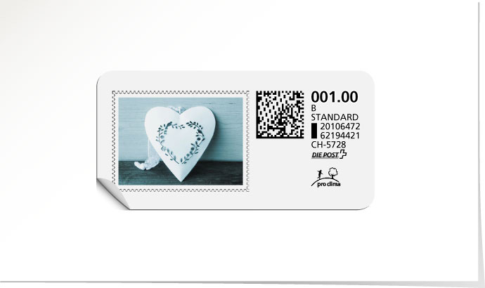 B-Post-Briefmarke 640 karibikblau