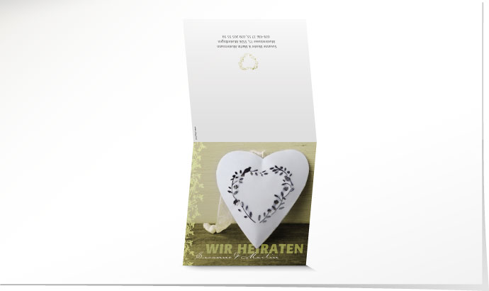 Hochzeitseinladung 640 Hochzeitskarte