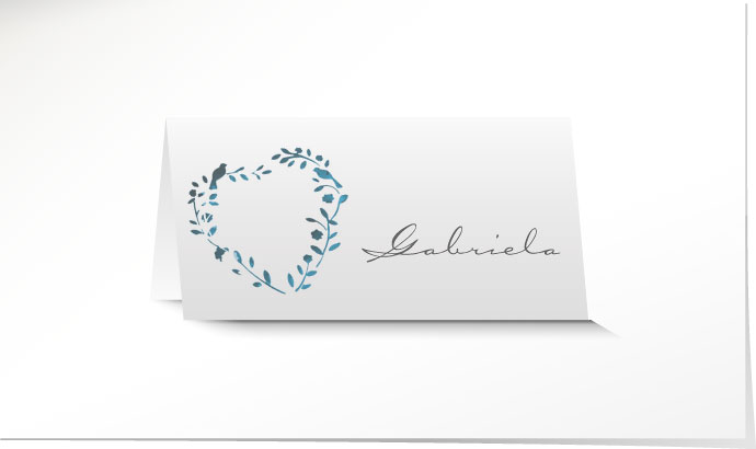 Tischkarte Hochzeit 640A Tischkarte