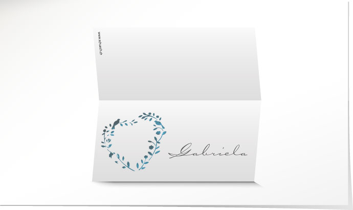 Tischkarte Hochzeit 640A Tischkarte