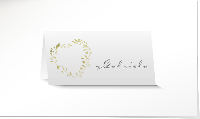 Tischkarte Hochzeit 640A Tischkarte