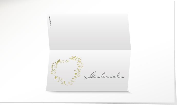 Tischkarte Hochzeit 640A Tischkarte
