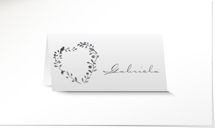 Tischkarte Hochzeit 640A Tischkarte