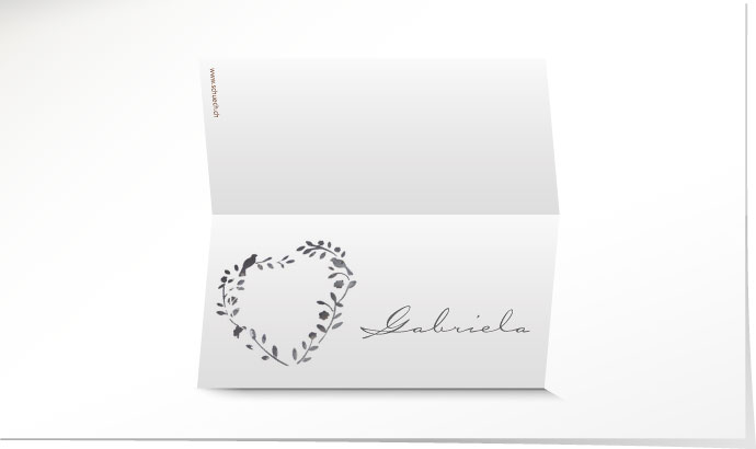 Tischkarte Hochzeit 640A Tischkarte