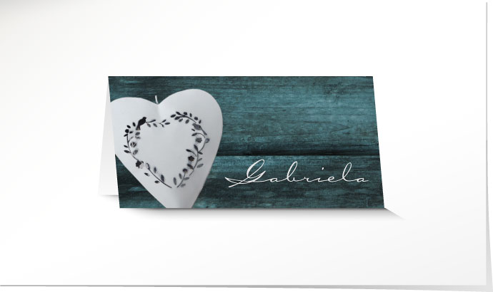 Tischkarte Hochzeit 640B Tischkarte