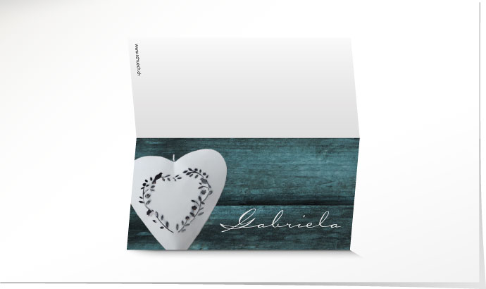 Tischkarte Hochzeit 640B Tischkarte