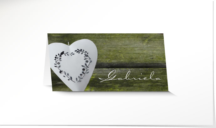 Tischkarte Hochzeit 640B Tischkarte