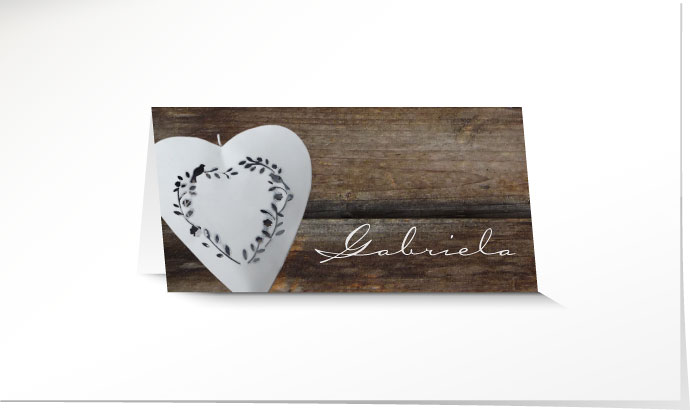 Tischkarte Hochzeit 640B Tischkarte