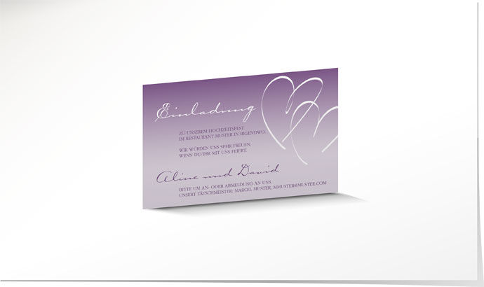 Einlagekarte 641 Einlagekarte Hochzeit