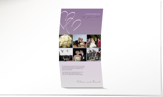 Dankeskarte Hochzeit 641 Dankeskarte Hochzeit