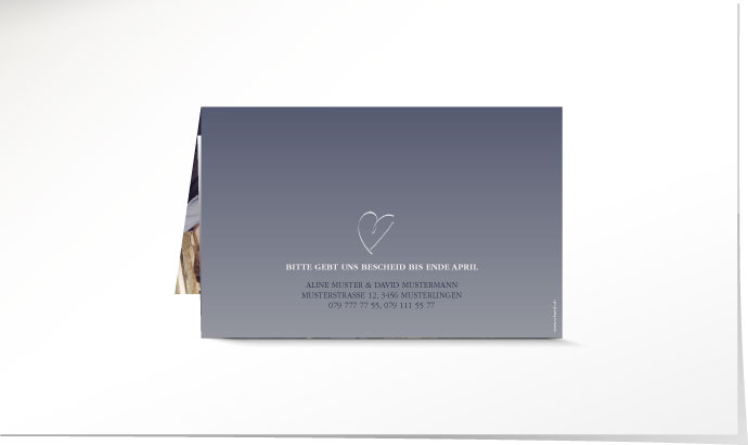 Hochzeitseinladung 641 Hochzeitskarte