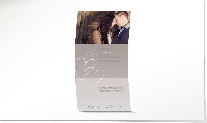 Hochzeitseinladung 641 Hochzeitskarte