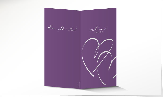 Menükarte Hochzeit 641 Menükarte Hochzeit