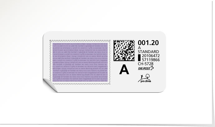 A-Post-Briefmarke 642 lavendel