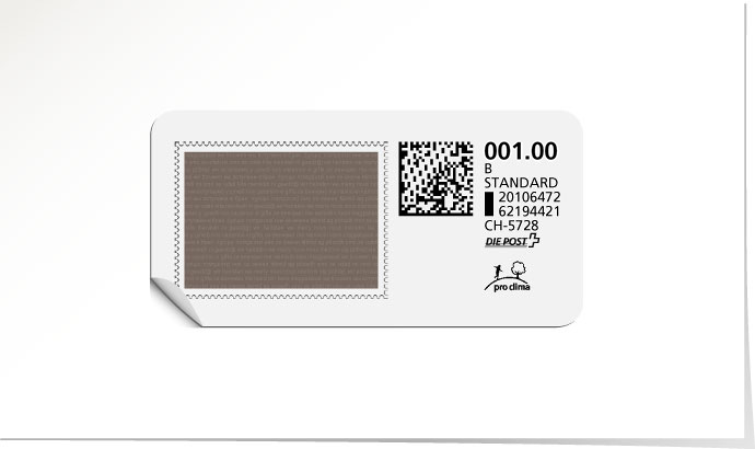 B-Post-Briefmarke 642 hot brown