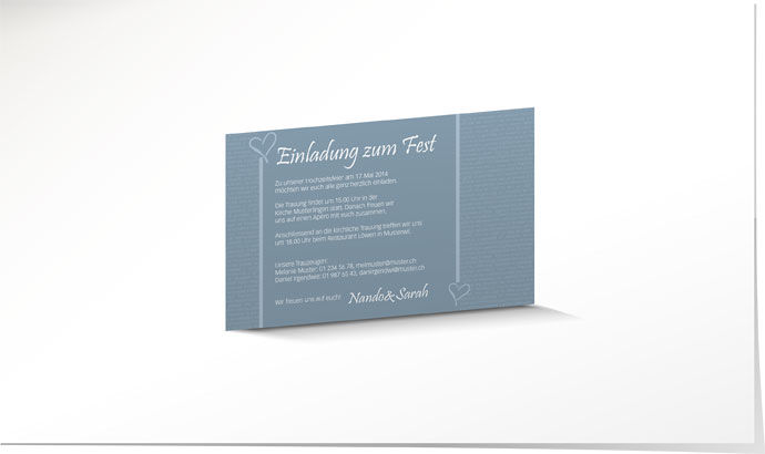 Einlagekarte 642 Einlagekarte Hochzeit