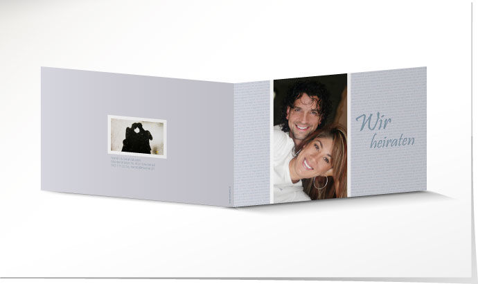 Hochzeitseinladung 642 Hochzeitskarte