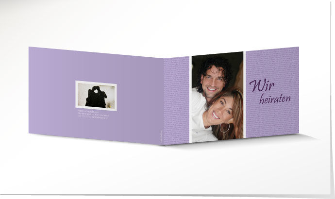 Hochzeitseinladung 642 Hochzeitskarte