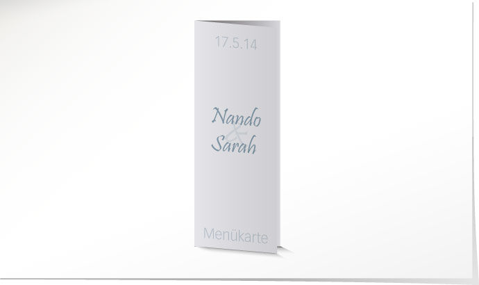 Menükarte Hochzeit 642 Menükarte Hochzeit