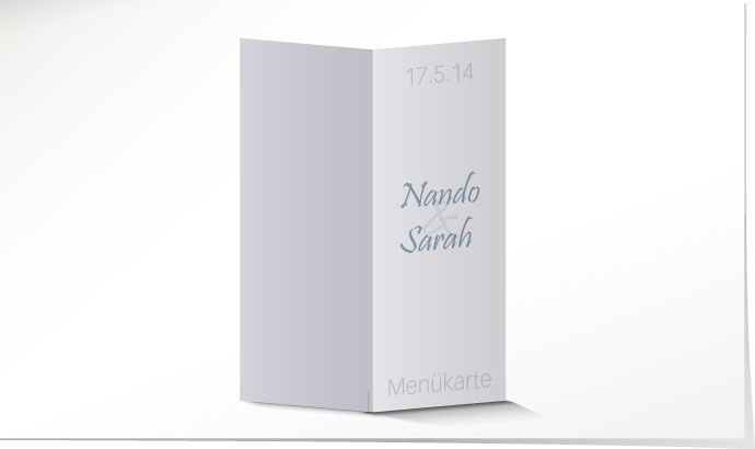 Menükarte Hochzeit 642 Menükarte Hochzeit