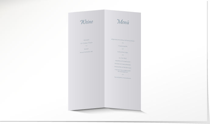 Menükarte Hochzeit 642 Menükarte Hochzeit