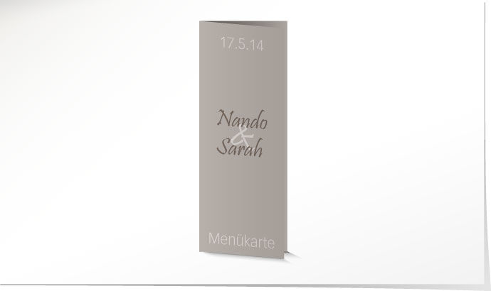 Menükarte Hochzeit 642 Menükarte Hochzeit