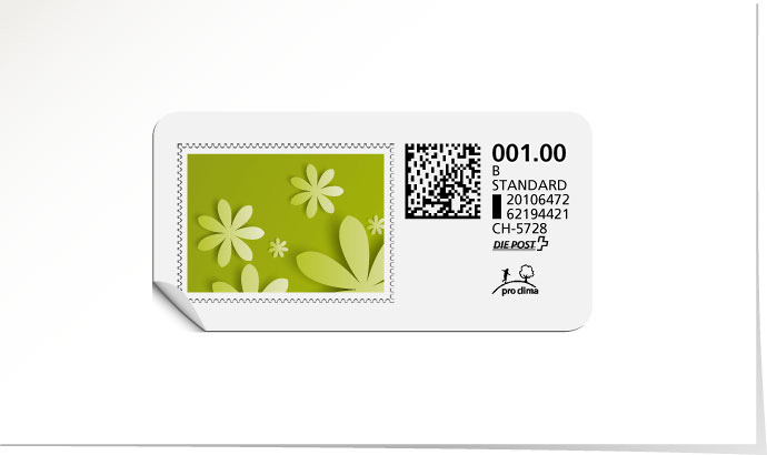 B-Post-Briefmarke 645 lime tonic