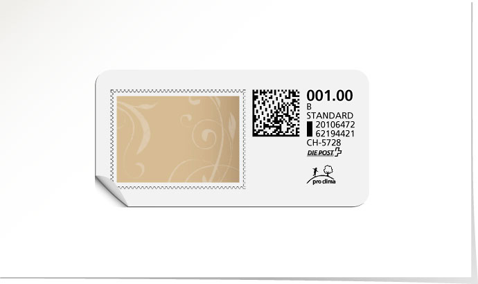 B-Post-Briefmarke 646 stahlblau
