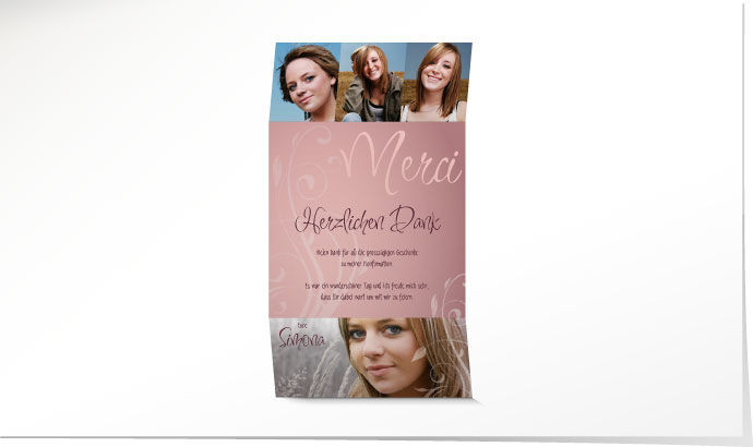 Dankeskarte Konfirmation 646 Dankeskarte Konfirmation