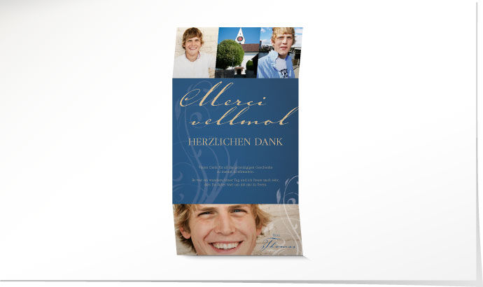 Dankeskarte Konfirmation 646 Dankeskarte Konfirmation