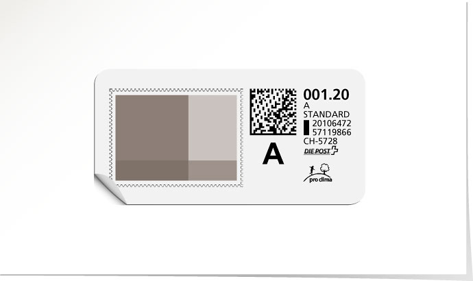 A-Post-Briefmarke 647 urban grey