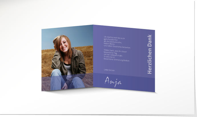 Dankeskarte Konfirmation 647 Dankeskarte Konfirmation